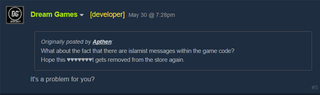 Illustration for article titled Homophobic Game Developers Have Their Game Removed From Steam... Again